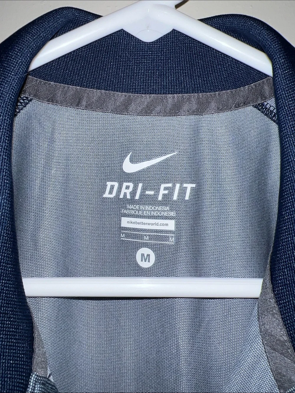 Nike Blue and Grey Arizona 'A' Dri-FIT Polo